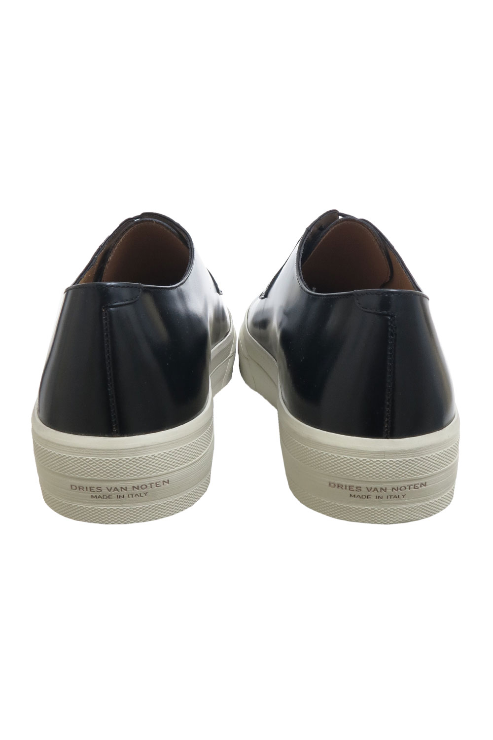 BLACK AND WHITE LEATHER SHOES – PARK Onlinestore